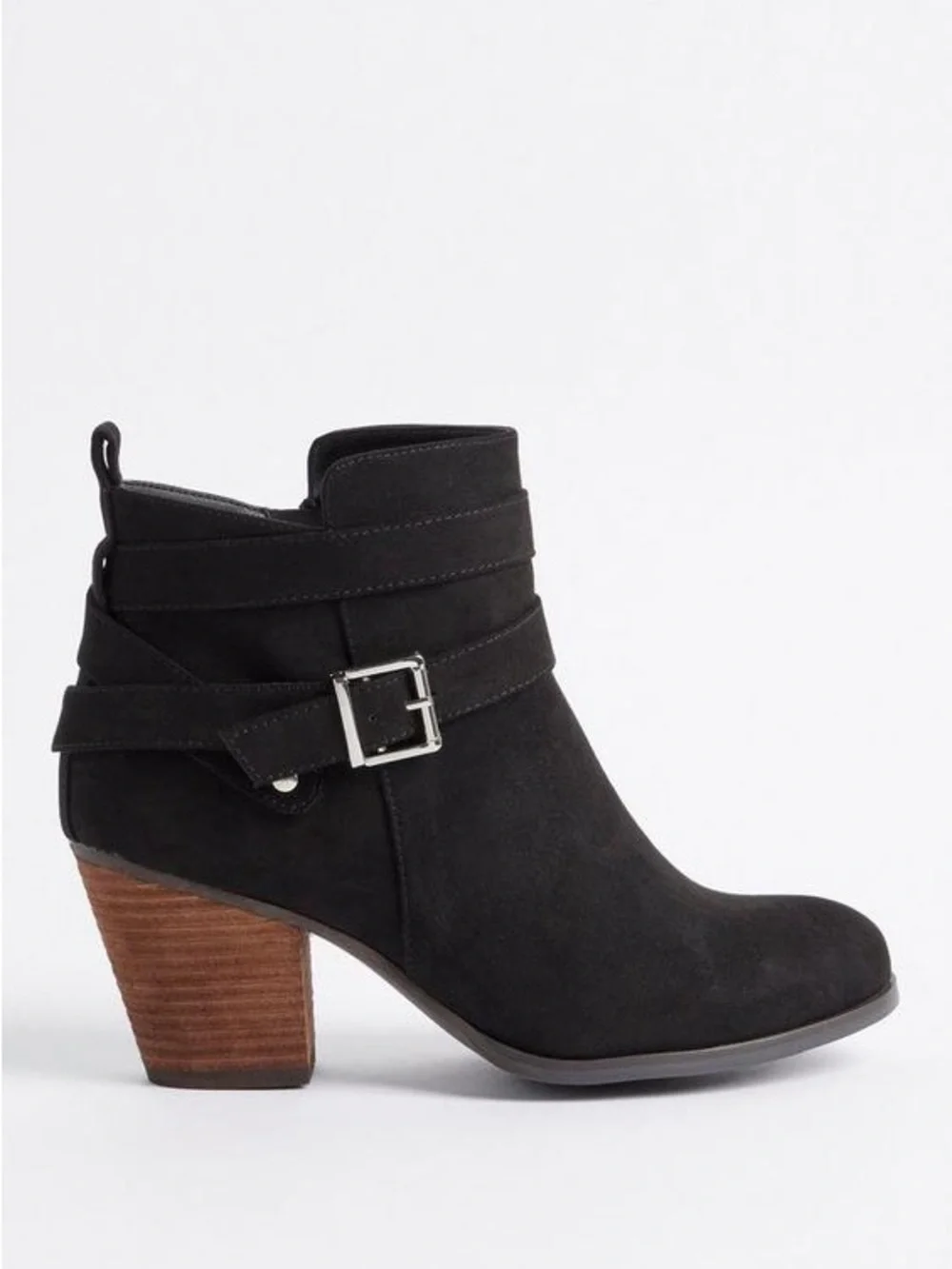 Torrid Stacked Ankle Bootie - Black (WW)